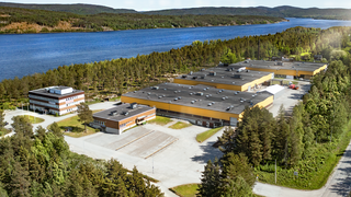 Aerial view of the Nordhydraulic building in Kramfors